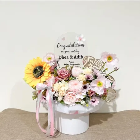 Bloom Box Akrilik Ucapan Wedding Kabupaten Lumajang